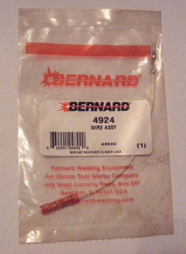 BERNARD WELDING WIRE ASSEMBLY #4924 ** SEALED IN BAG**NEW**