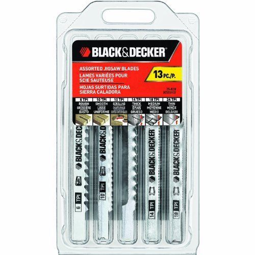 NEW Black &amp; Decker 75-639 Jigsaw Blades Set  Wood and Metal  13-Pack
