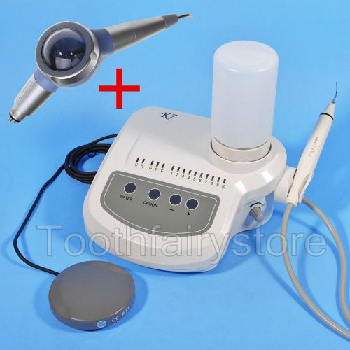 Hot dental ultrasonic scaler k7 fit dte satelec handpiece tips + air polisher 4h for sale