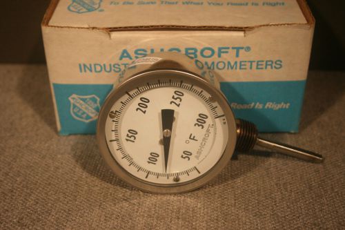 Ashcroft 7KA-29069-006 3” Bimetal Thermometer 30EI60L  025  50/300F; New in Box