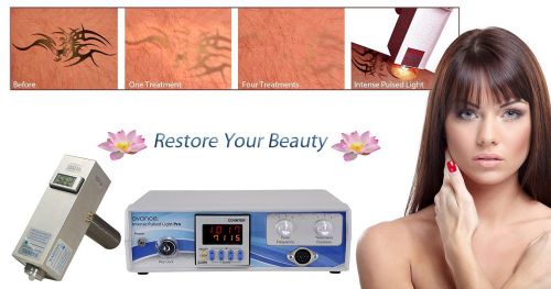 Permanent IPL Laser Tattoo Removal Machine, with DCX, Ruby and Sapphire Filters.
