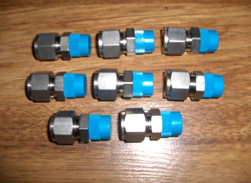 (8) NEW Swagelok Stainless Steel Male Connector Tube Fittings SS-810-1-6