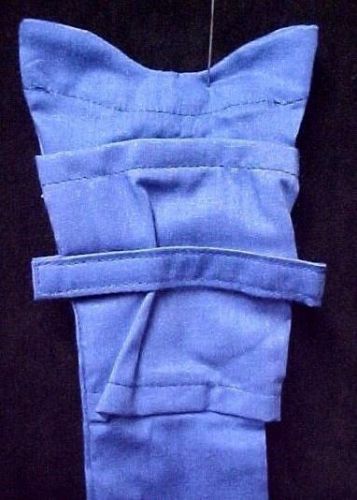 Blue Fabric Stethoscope Cover Solid 2 Way Pocket Nurse Doctor Medical Accessory