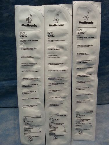 Medtronic DLP Coronary Ostial Perfusion Cannula 12Fr Ref:30012 Lot (3) In Date