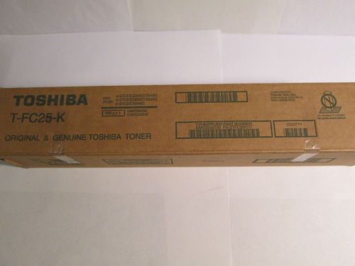 2 Genuine Toshiba T-FC25-K TFC25K Black Toners