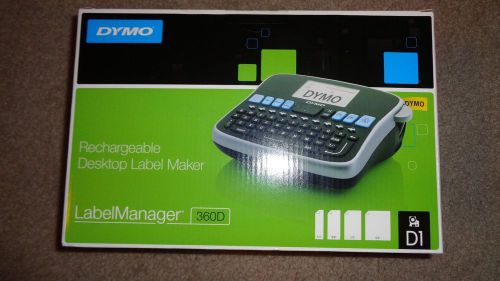 DYMO RECHARGEABLE DESKTOP LABEL MANAGER 360D MAKER THERMAL PRINTER MACHINE NEW!