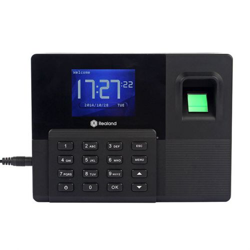 Realand R1000 2.8&#034; LCD Screen TFT Fingerprint Time Attendance Clock + TCP/IP/USB