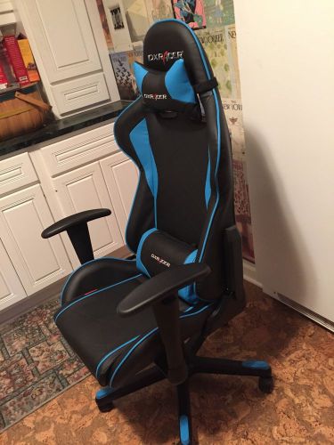 DXRACER OH/FE08/NB --- Blue F-Series ---  Faux Leather Gaming Chair