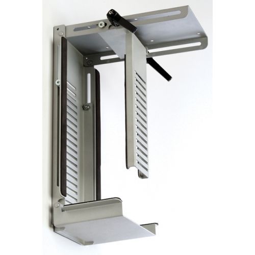 Adjustable slide &amp; turn base unit cpu holder silver includes fixings &amp; fittings for sale