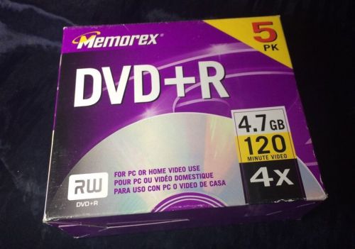 Memorex - 5-Pack 4x DVD+R DL Disc Spindle - FREE SHIPPING!
