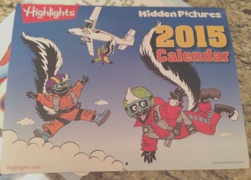 Highlights Hidden Pictures 2015 Calendar Kids Calendar NEW