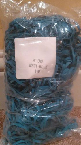 Bnci-blue #30 2&#034;x 1/8 rubber bands 1lb