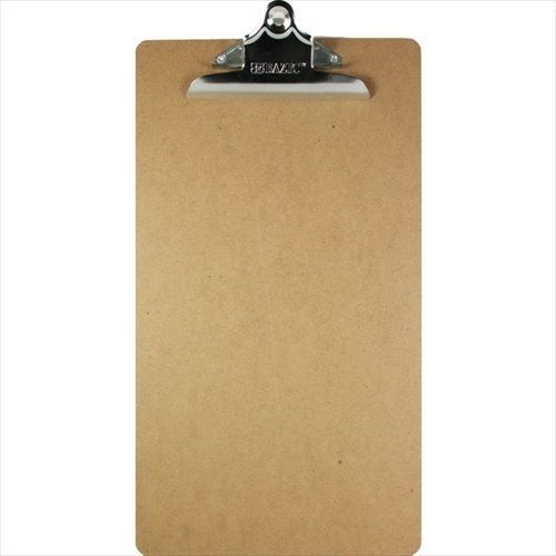Bazic Hardboard Clipboard with Sturdy Spring Clip Legal Size (Case of 24)