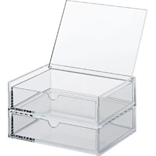 MUJI Moma Acrylic case 2drawer with lid stages overlap Japan WorldWide