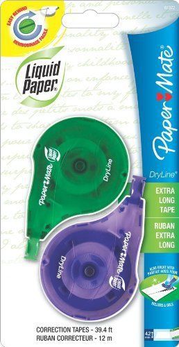 Paper Mate Dryline Correction Film - 0.20&#034; Width X 39.33 Ft Length (pap6137206)