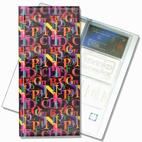 Business Card File Holder Lenticular Multicolor Alphabets #R-108-BF128#