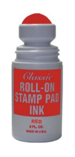 Red roll-on stamp pad ink for sale