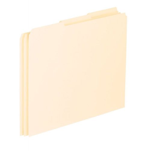 NEW Pendaflex EN203 Blank Tab File Guides, 18 pt. Manila, 1/3 Cut, Letter Size,