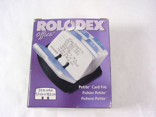 Rolodex desk Address phone number Card File holder petite 67060AS