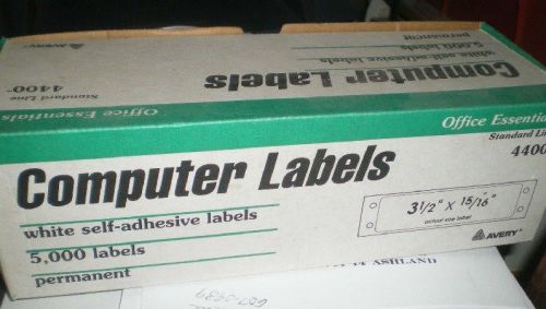Computer labels office standard line avery essentials 4400 3-1/2&#039; x 14/16 feed for sale