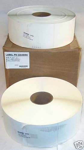 New! 8540 Direct Thermal Transfer 4&#034; x 4&#034; White Labels