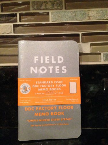 Field Notes Brand DDC-054 Factory Floor Sealed 3-pack Limited Edition/1,750 Memo