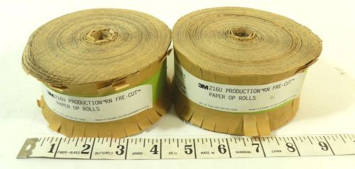 Lot of 2 3m 216u fre-cut paper op rolls, 2-1/4&#034; x 50 yds. x 9/16&#034; ~ (up10b) for sale
