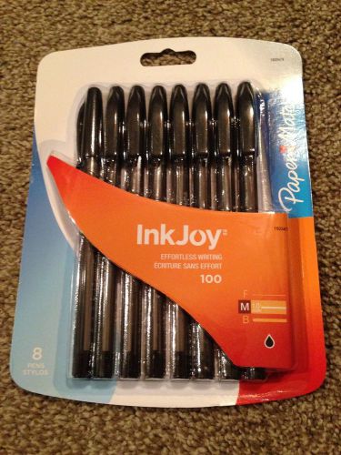Brand New Paper Mate Ink Joy 8 pk pens- Black