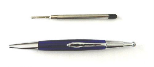 New parker style ballpoint pen retractable black ink chrome ends has new refill for sale