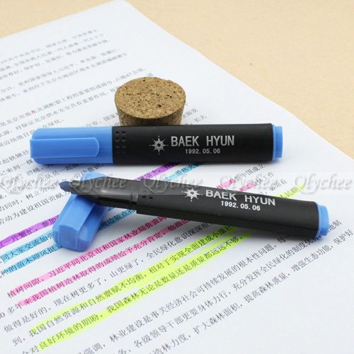 KPOP EXO Symbol BAE KHUN Birthday Fluorescent Highlighter Marker Pen 1pc New