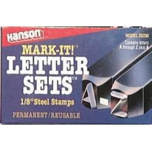 Ch hanson 1/8in letter stl stamp set/27 20200 for sale