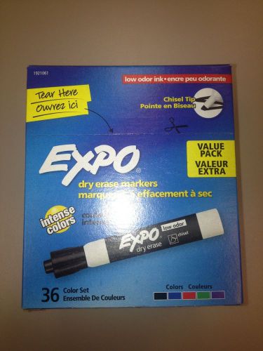 36 DRY ERASE EXPO MARKERS ASSORTED COLORS