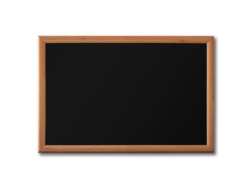 Handsome 24&#034; x 18&#034; Framed Magnetic Black Chalk Board, Medium Frame Blackboard