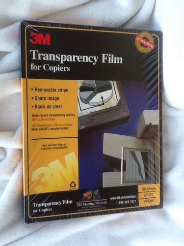 3m transparency film For Copiers PP2200 New Sealed Box W/ 100 Sheets