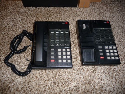 2 - Lucent  Avaya AT&amp;T MLS-12 Button Black Phones for Partner Systems
