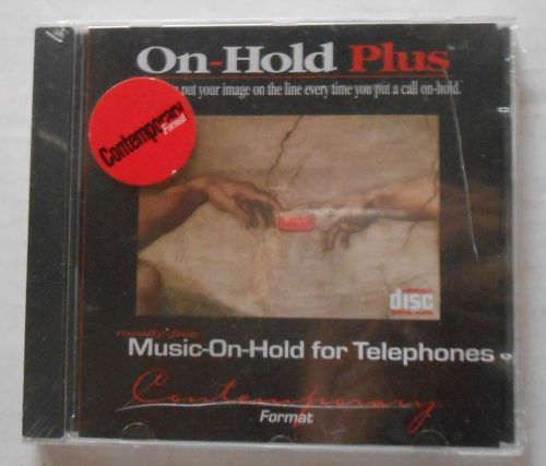 On hold plus moh cd for telephone pbx phone answering system royalty free music for sale