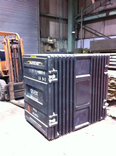 2 Nice Big Abex Exhibit  show Road Cases shipping Container Large