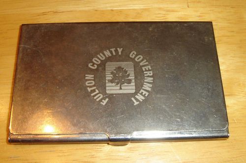 Fulton County Government Business Card Holder
