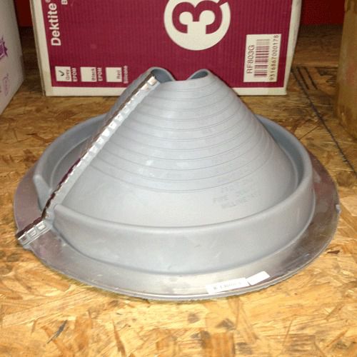 No 3 retrofit pipe flashing boot by dektite for metal roofing for sale