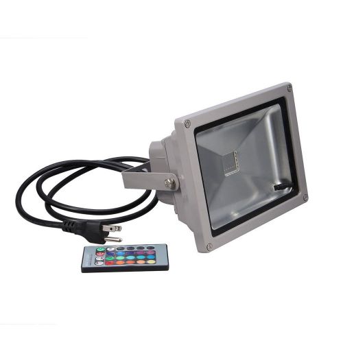 Waterproof Remote Control 10W RGB 16 Color Changing LED Flood Light 900LM