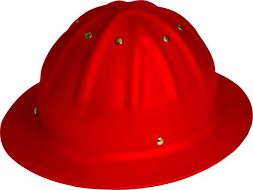 Aluminum full brim hard helmet 4 point ratchet suspention hard hat red for sale