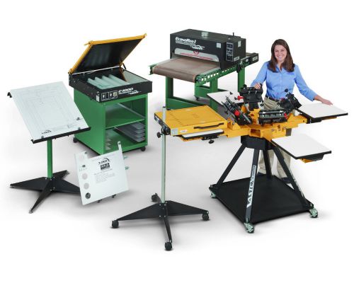 Vastex start-up complete screen printing - shop package- new 26&#034; conveyor dryer for sale