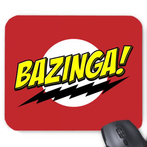 Bazinga The Big Bang Theory Wiki Logo Mouse Pad Mat Mousepad Hot Gift