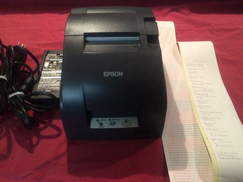 Epson TM-U220B-667  Ethernet POS Printer Gray C31C514667 M188B w/Power Supply
