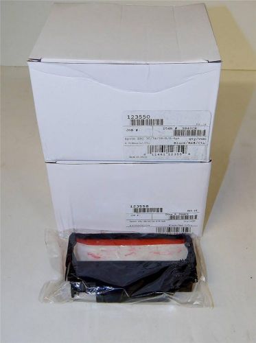 12-Pack EPSON ERC30 34 38 Black/Red Ribbon Cartridges SR40CR