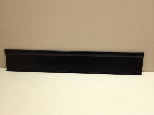 CASE of 47 NEW 4&#034; Channel Sign Holder 25.875&#034; Long Black PVC w/ Adhesive