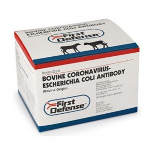 First Defense Cattle Cow Bolus 30 ct Boluses Scours Ecoli Feedlot