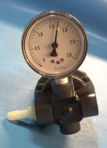 ControlAir Inc. Type 700 Pressure Regulator Max Supply 250 PSIG w/ Noshok Gauge