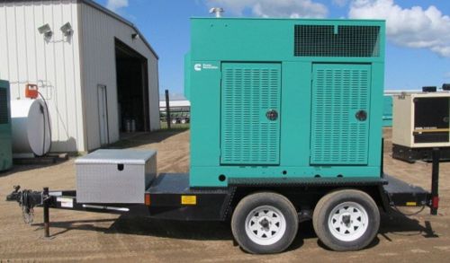 50kw cummins / onan trailer-mounted diesel generator / genset - load bank tested for sale