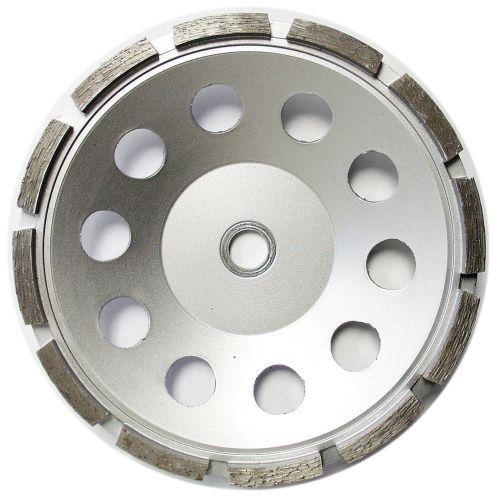 7” PREMIUM Single Row Concrete Diamond Grinding Cup Wheel for Angle Grinder